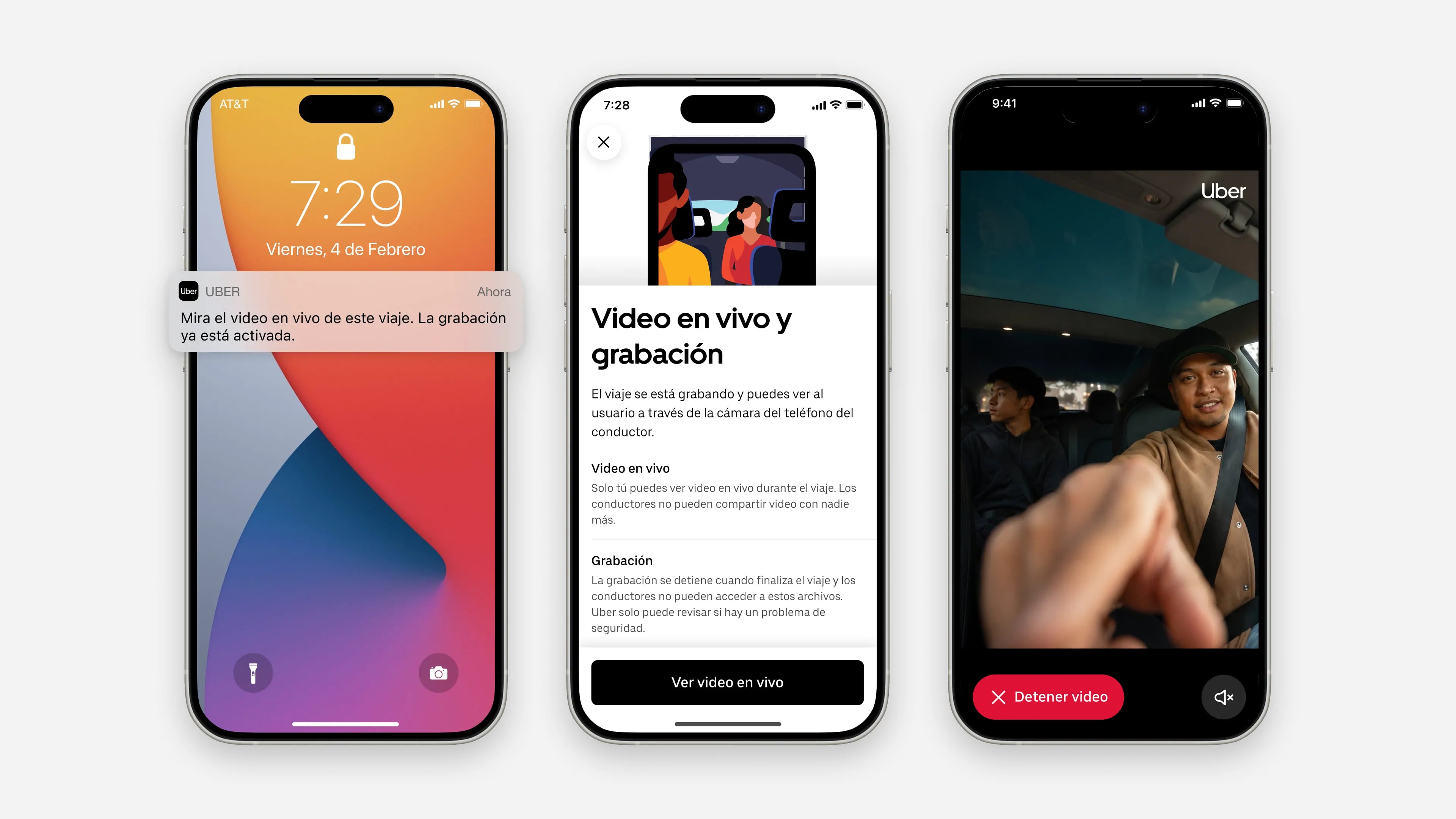 La nueva herramienta de Uber Teens permite a los tutores acceder a una transmisión en vivo durante el recorrido de sus hijos.