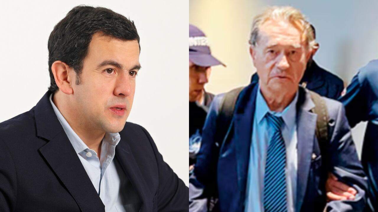 De izquierda a derecha: Rodrigo Lara y Carlos Lehder.