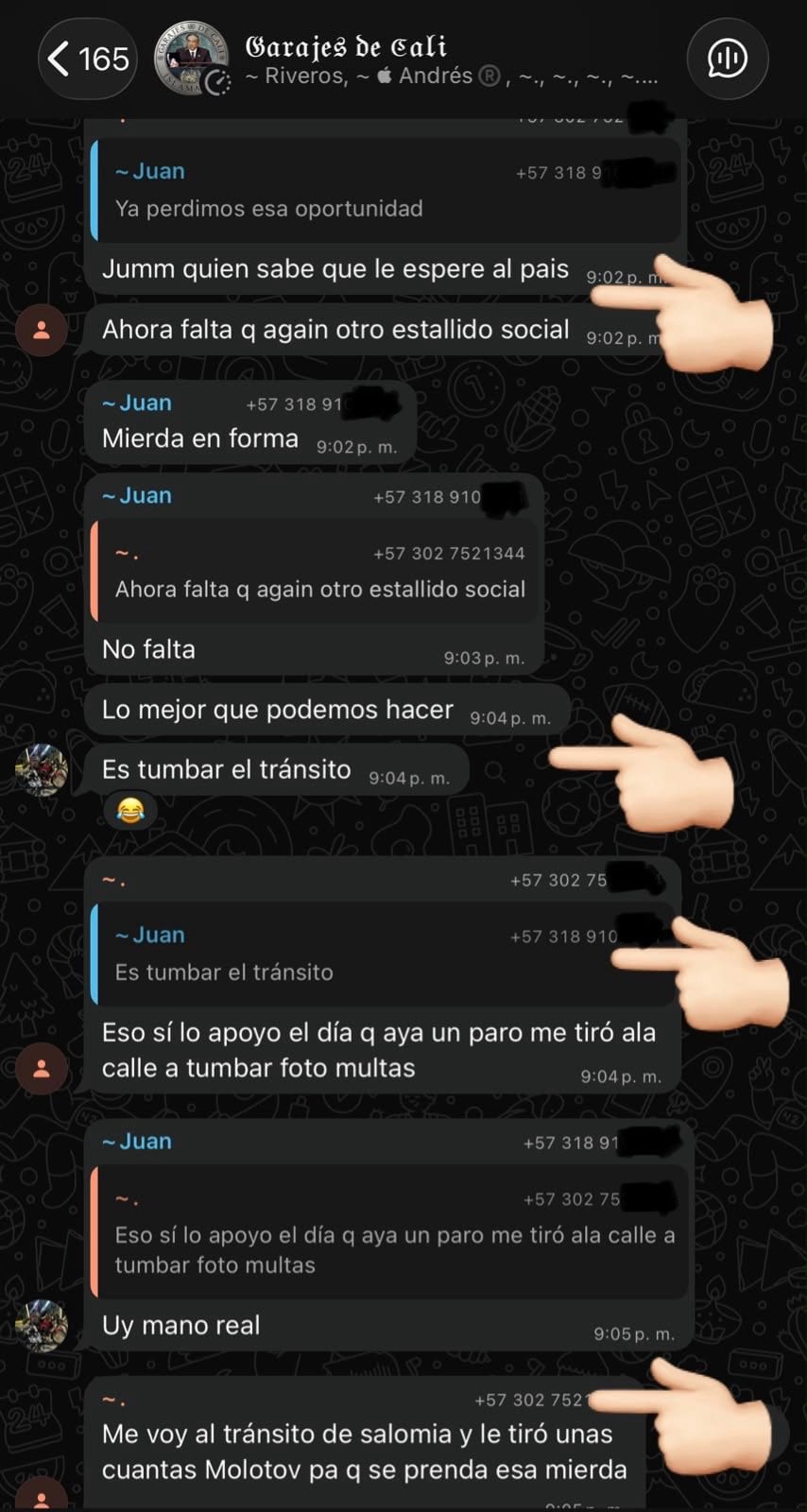 Mensajes de un posible estallido social en Cali si gana Abelardo de la Espriella