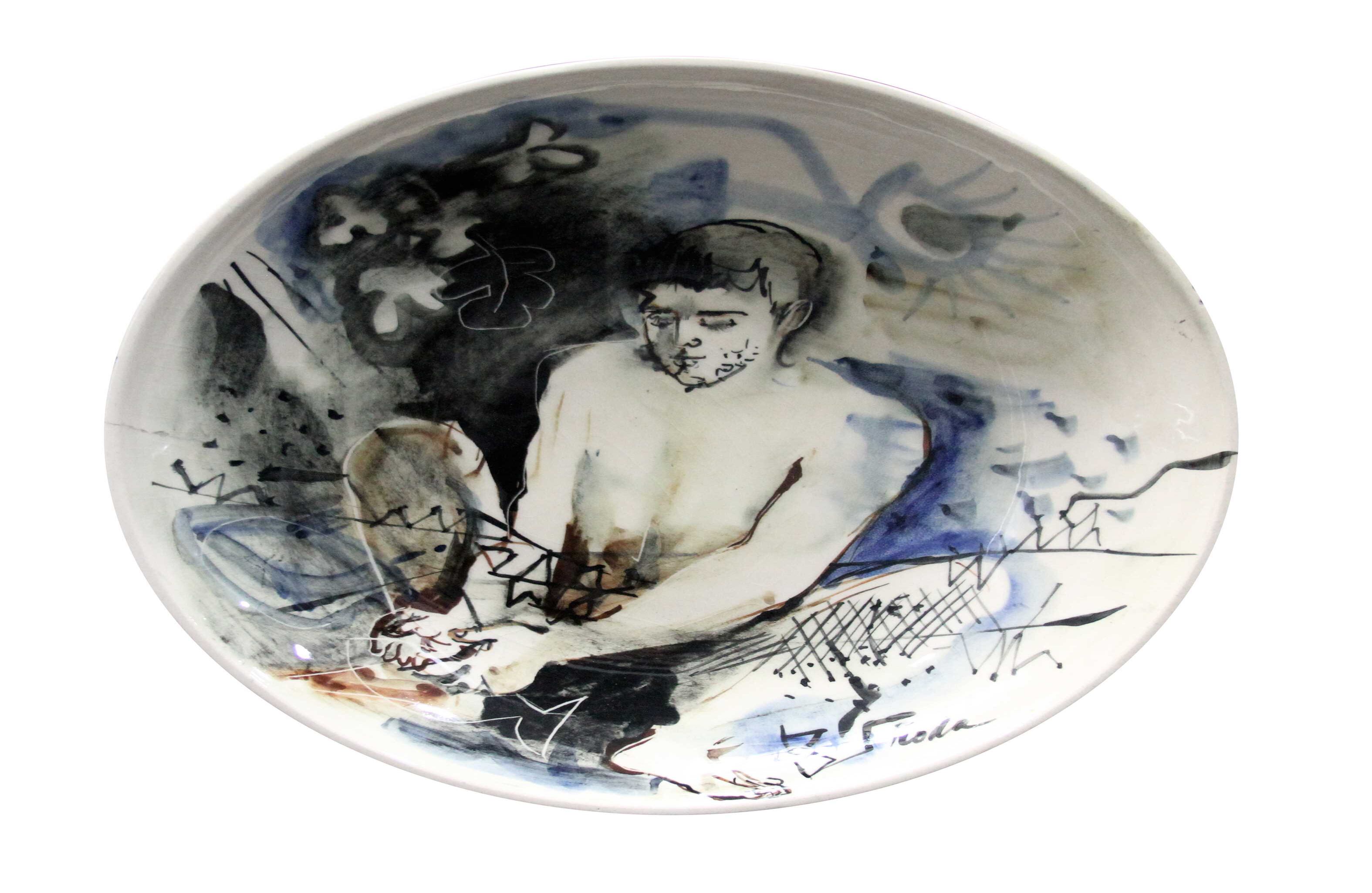 ‘Sin título’ (1960). Juan Antonio Roda. 35 cm. Cerámica 