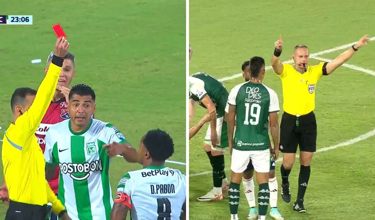 Dorlan Pabón y Luis Sandoval expulsados en la fecha 2 de los cuadrangulares