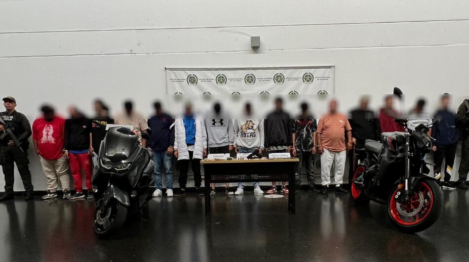 Capturados por extorsiones en la comuna 13 de Medellín.