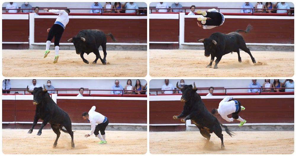Con un espectáculo de recortadores comenzó la feria de Cali 2021.