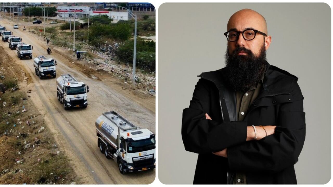 Carlos Carrillo y los carrotanques que contrató la UNGRD.