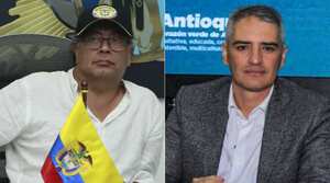 Presidente Gustavo Petro y el gobernador Andrés Julián Rendón.