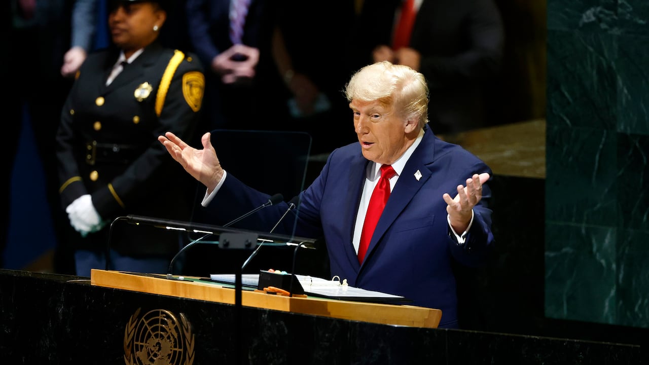 El presidente de Estados Unidos, Donald Trump, en Asamblea de la ONU.