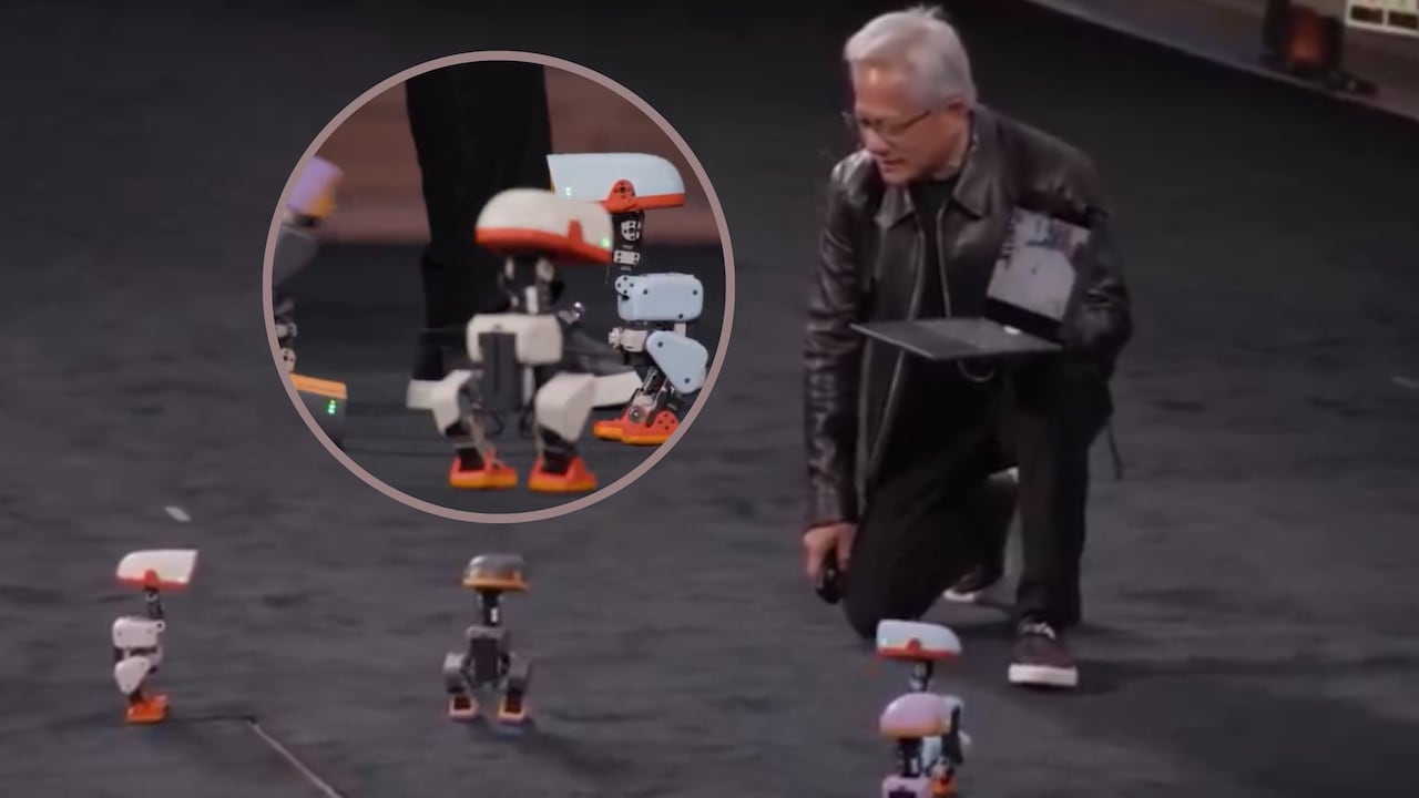 La demostración permitió conocer cómo Nvidia utilizó sus equipos para entrenar las habilidades de estos robots.