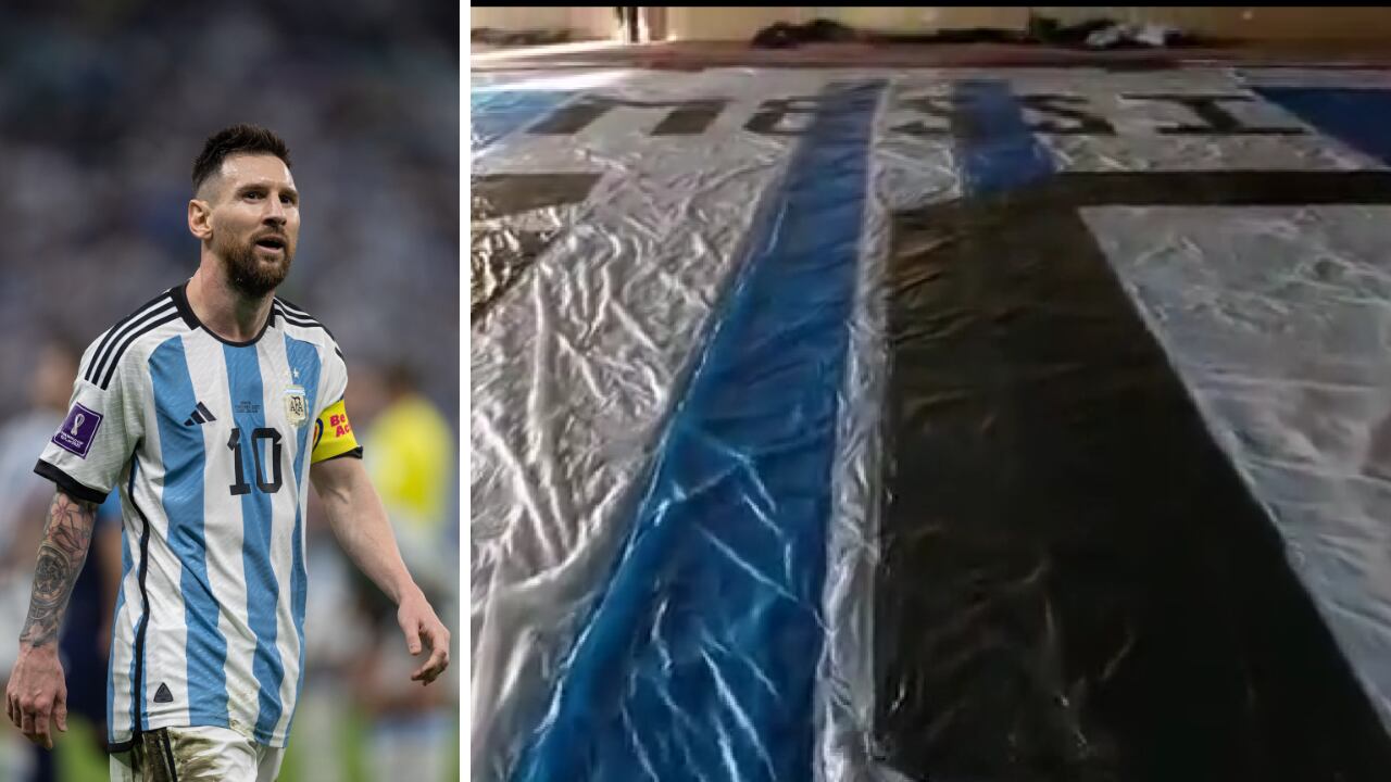 Colombia ha dado muestras de su apoyo a Messi en la final de Qatar 2022.