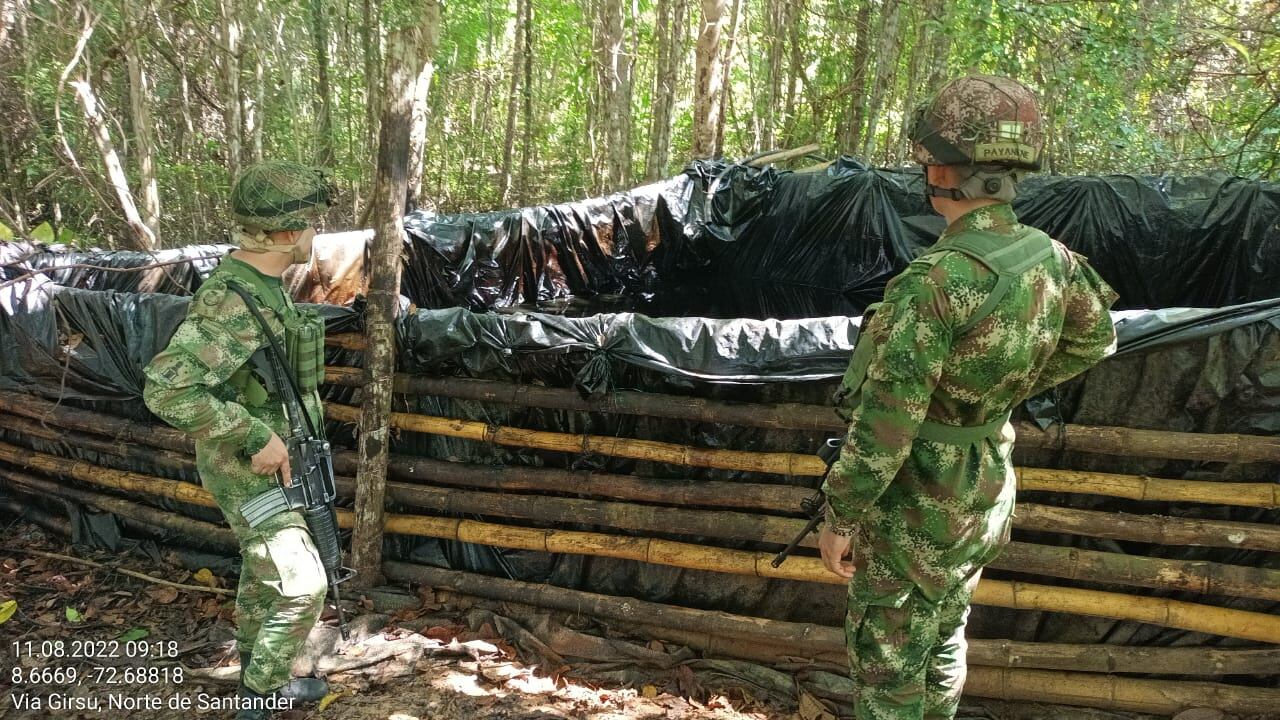 Con la destrucción del complejo, el Ejército Nacional golpea las finanzas de la disidencia Farc-33.