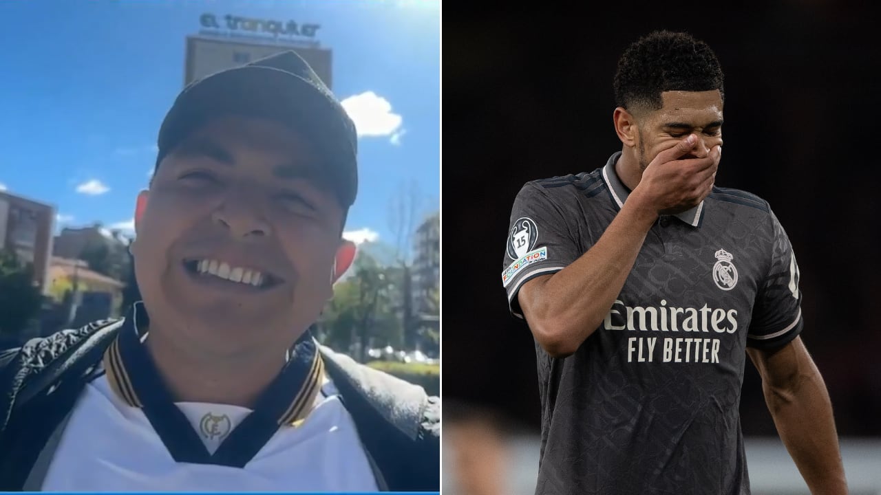 Colombiano viajó a Madrid solo a ver remontar al Real en Champions