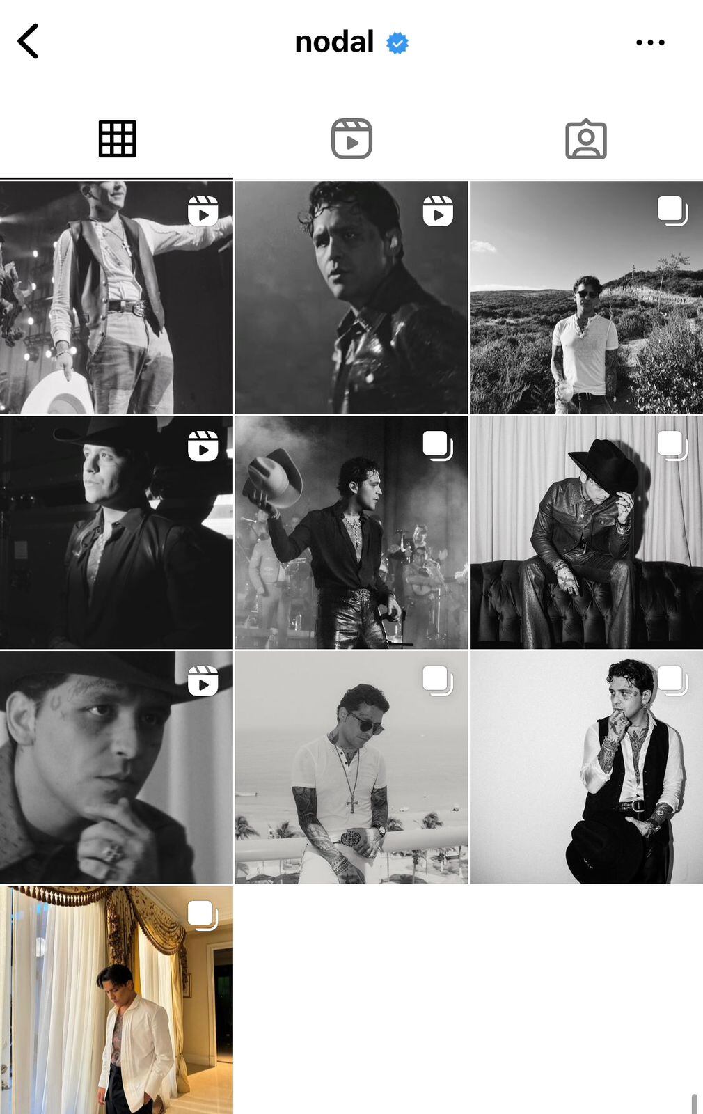 El cantante mexicano borró las fotos con Cazzu y su hija de su feed de redes sociales.