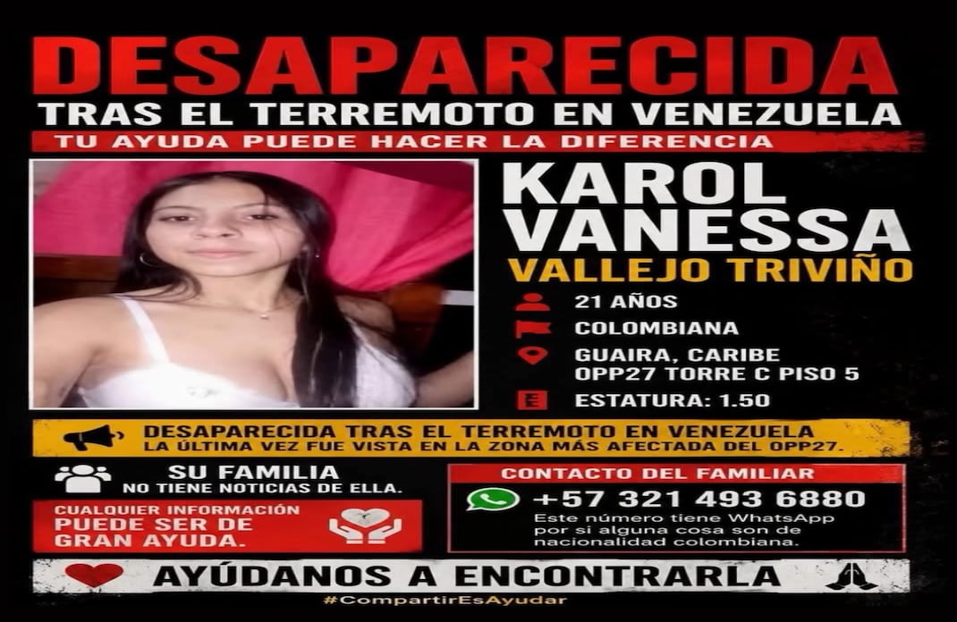 Si tiene información, por favor, comunicarse a los números compartidos o difundir para llegar a más personas.