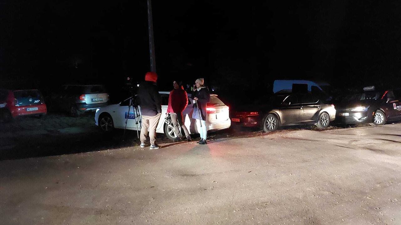 Zona del impacto del mísil ruso en territorio polaco.