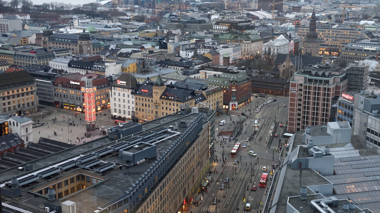 Una vista general de Oslo, la capital de Noruega