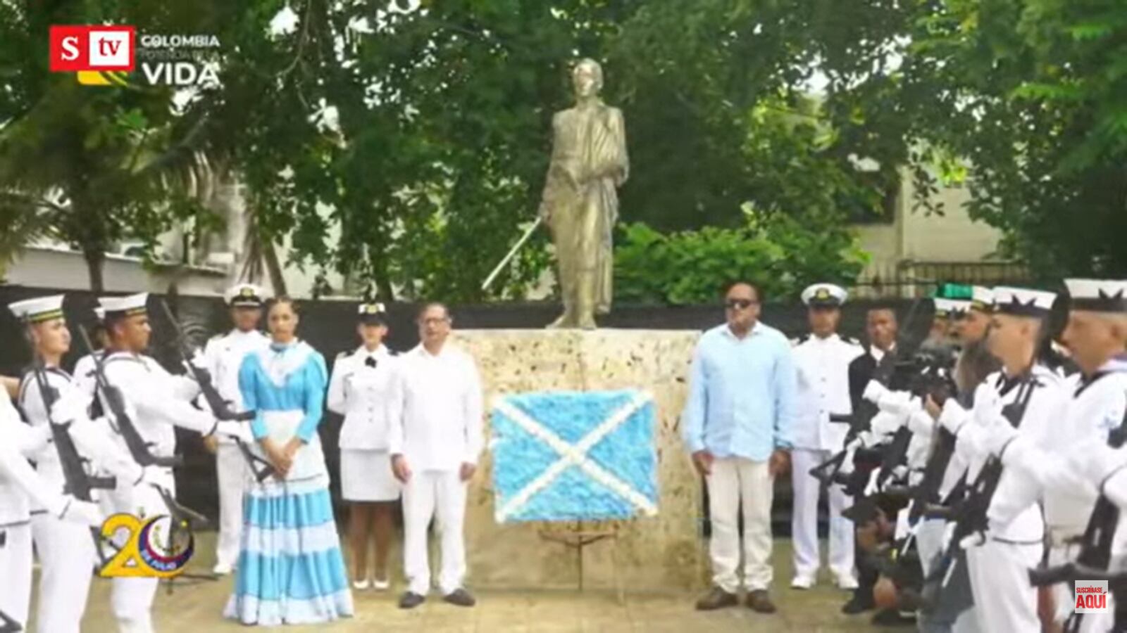 Desfile militar del 20 de julio en San Andrés Islas.