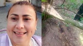 Yulixa Toloza y el lugar donde habría sido hallado su cuerpo.