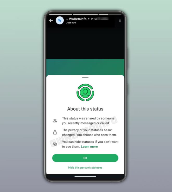 Los estados dejarían de ser exclusivos de contactos guardados.