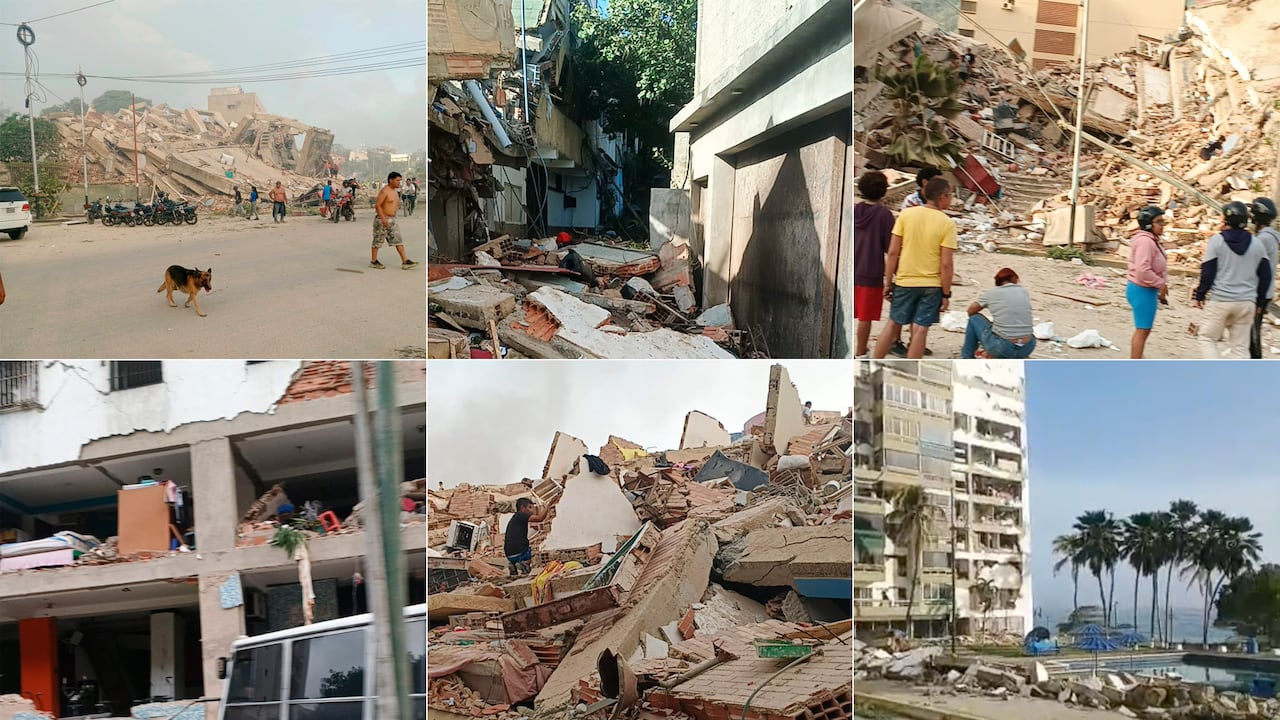 Las imágenes muestran edificios colapsados y graves daños en la infraestructura tras los potentes sismos que sacudieron Venezuela.