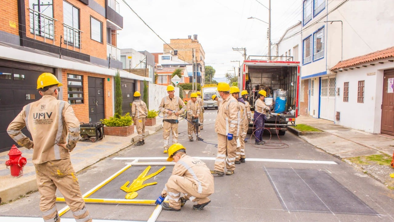 La Unidad de Mantenimiento Vial destinará $1.300 millones para demarcar las vías de la ciudad.