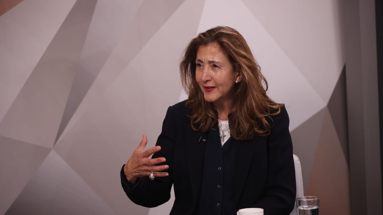 Ingrid Betancourt, ex dirigente política, el 21 de noviembre de 2025 en las instalaciones de SEMANA, en Bogotá