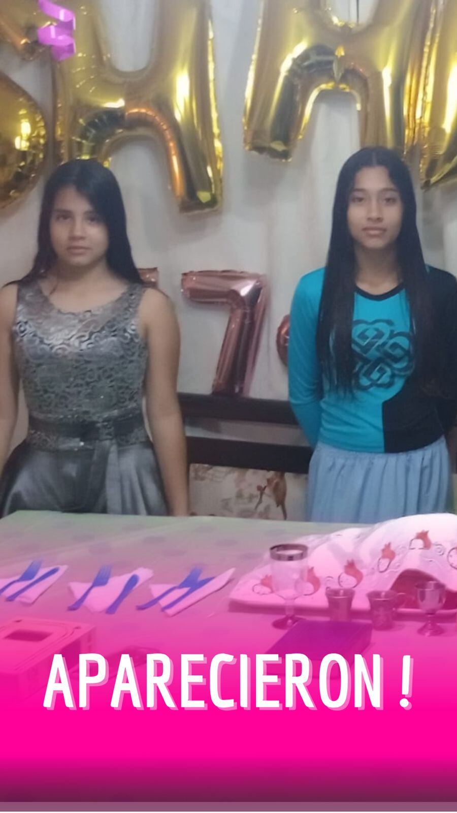 Las menores de edad, al parecer, se habían escondido en la casa de una amiga.