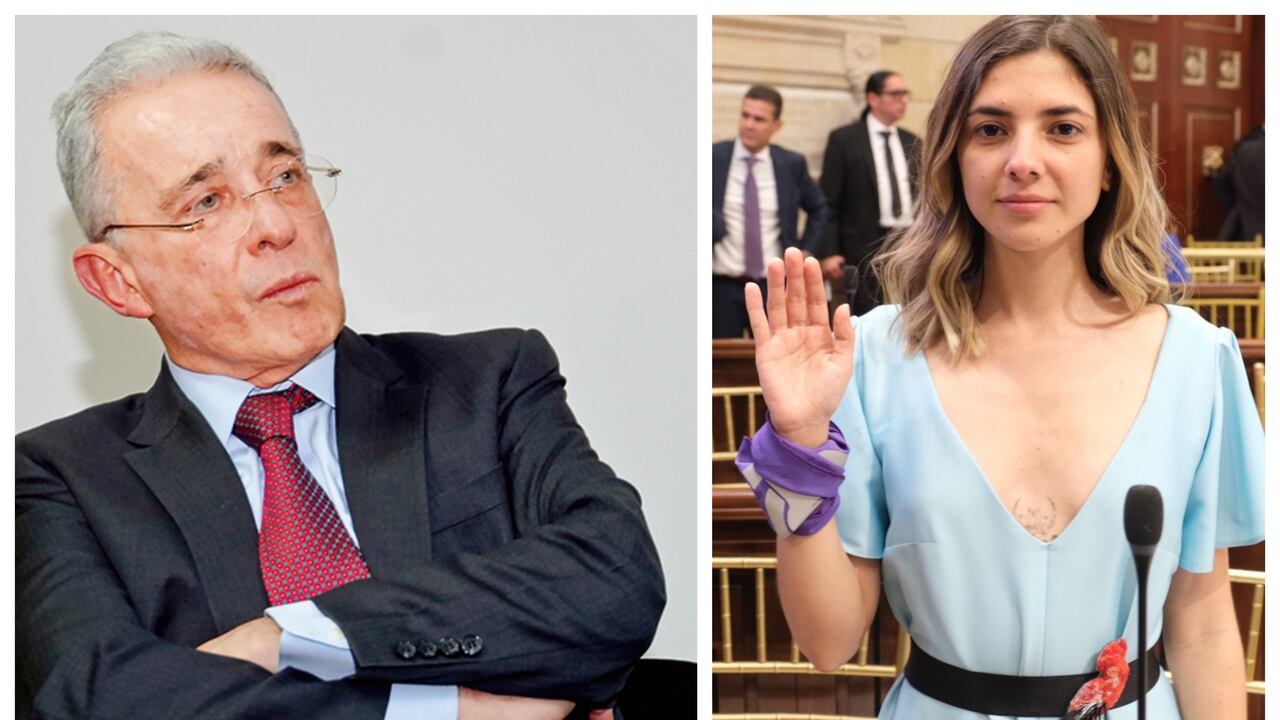 El expresidente Álvaro Uribe y la representante a la Cámara Susana Boreal