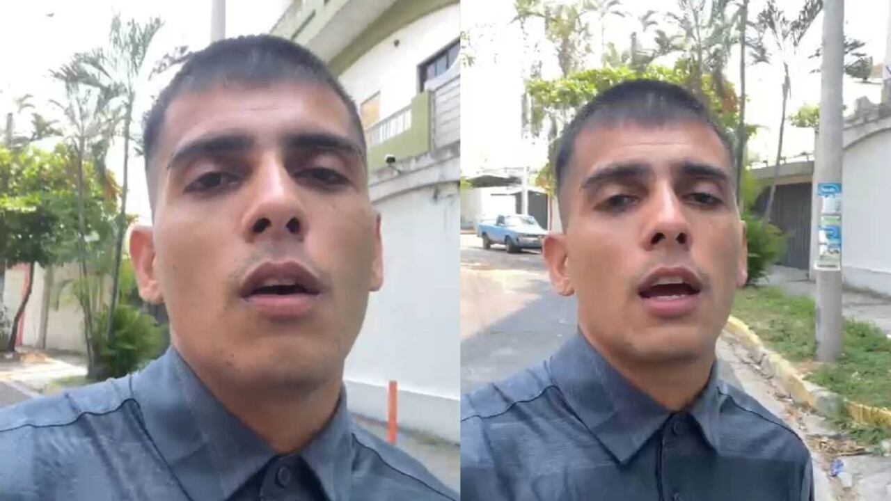 El video muestra al joven libre en las calles de El Salvador