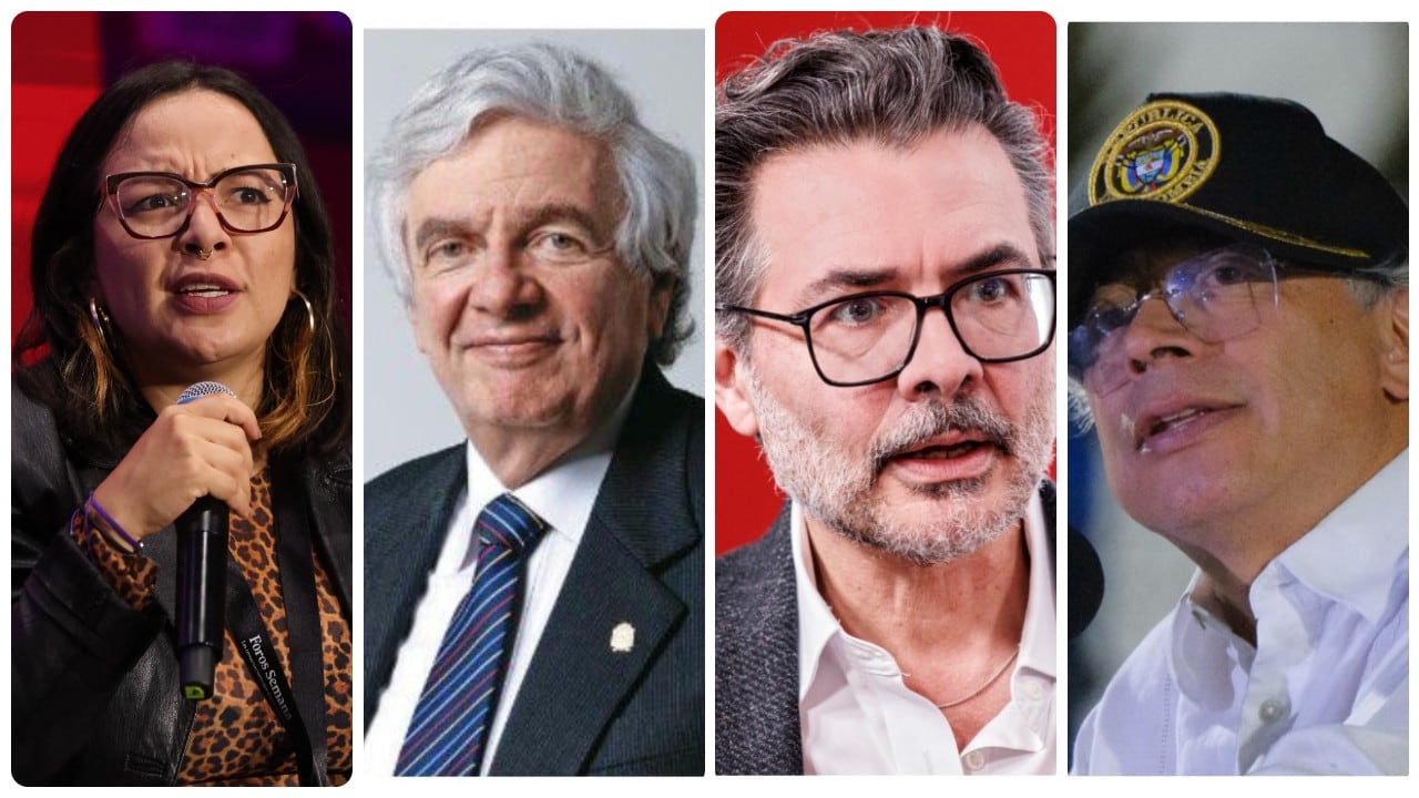 Jennifer Pedraza, Moisés Wasserman, Alejandro Gaviria y Gustavo Petro.