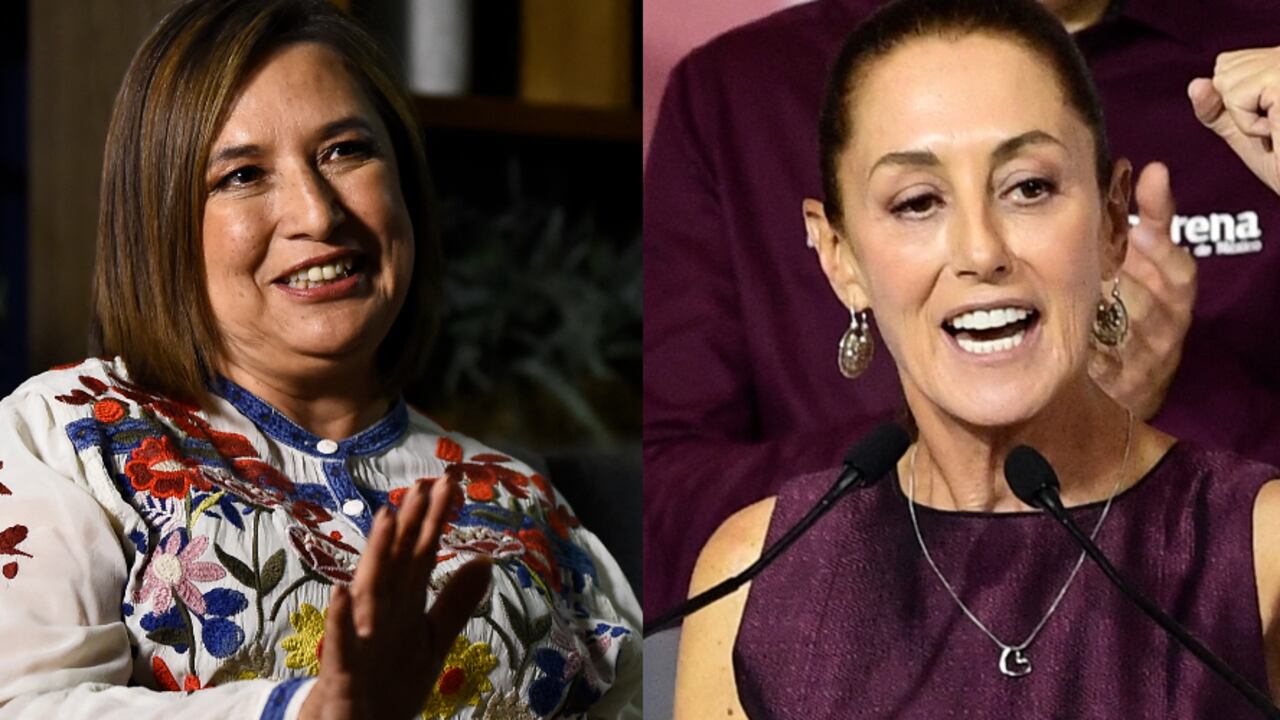 Las dos candidatas que se disputarán la presidencia de México.