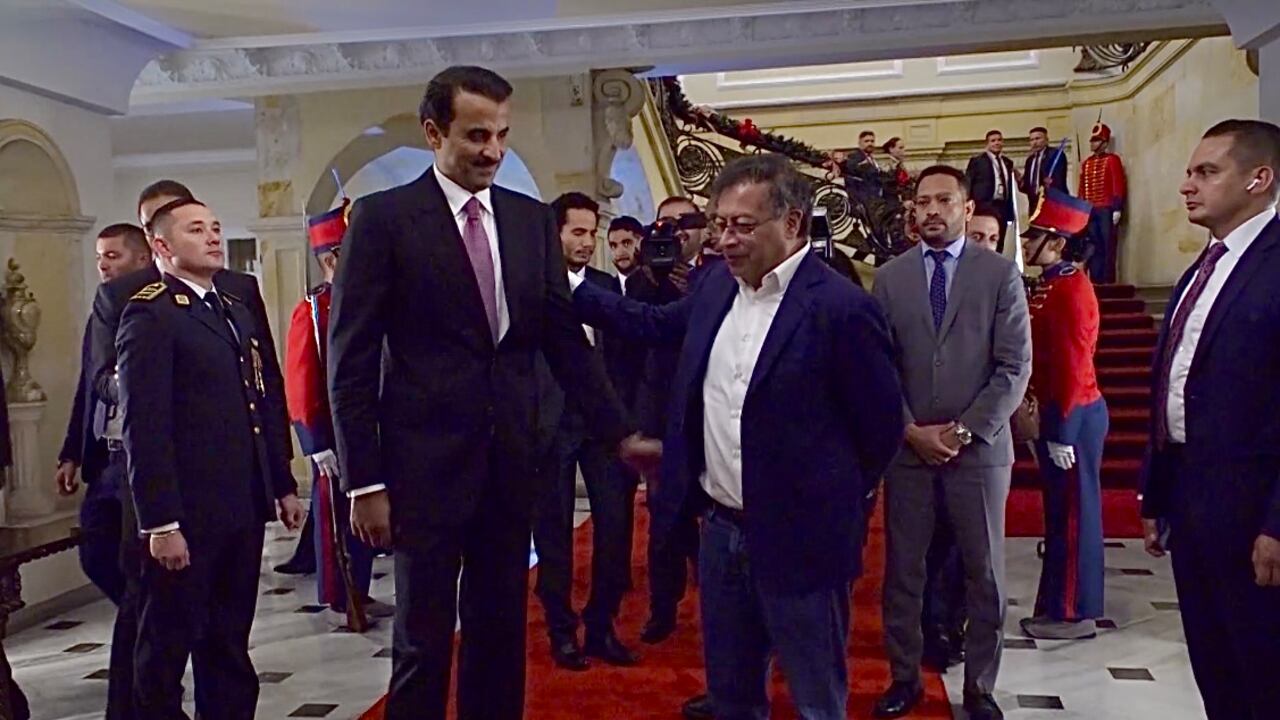 Presidente Gustavo Petro y el Emir de Qatar