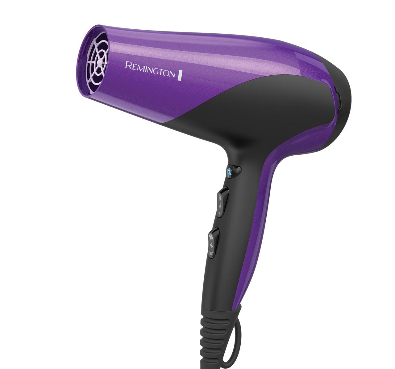 Secador de pelo Remington modelo D3190DCDN en color púrpura y negro retirado del mercado en EE. UU.