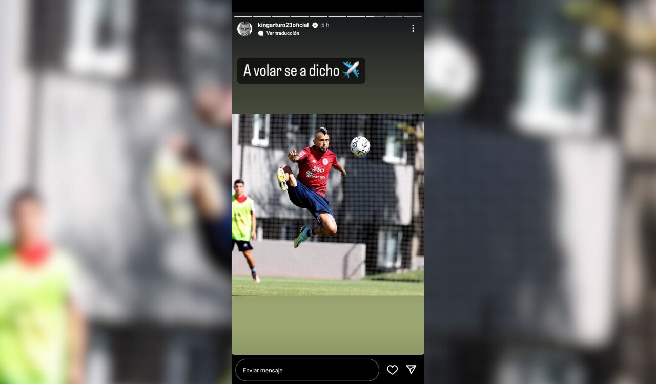 Arturo Vidal publicó enigmático mensaje en medio de los rumores sobre el América de Cali