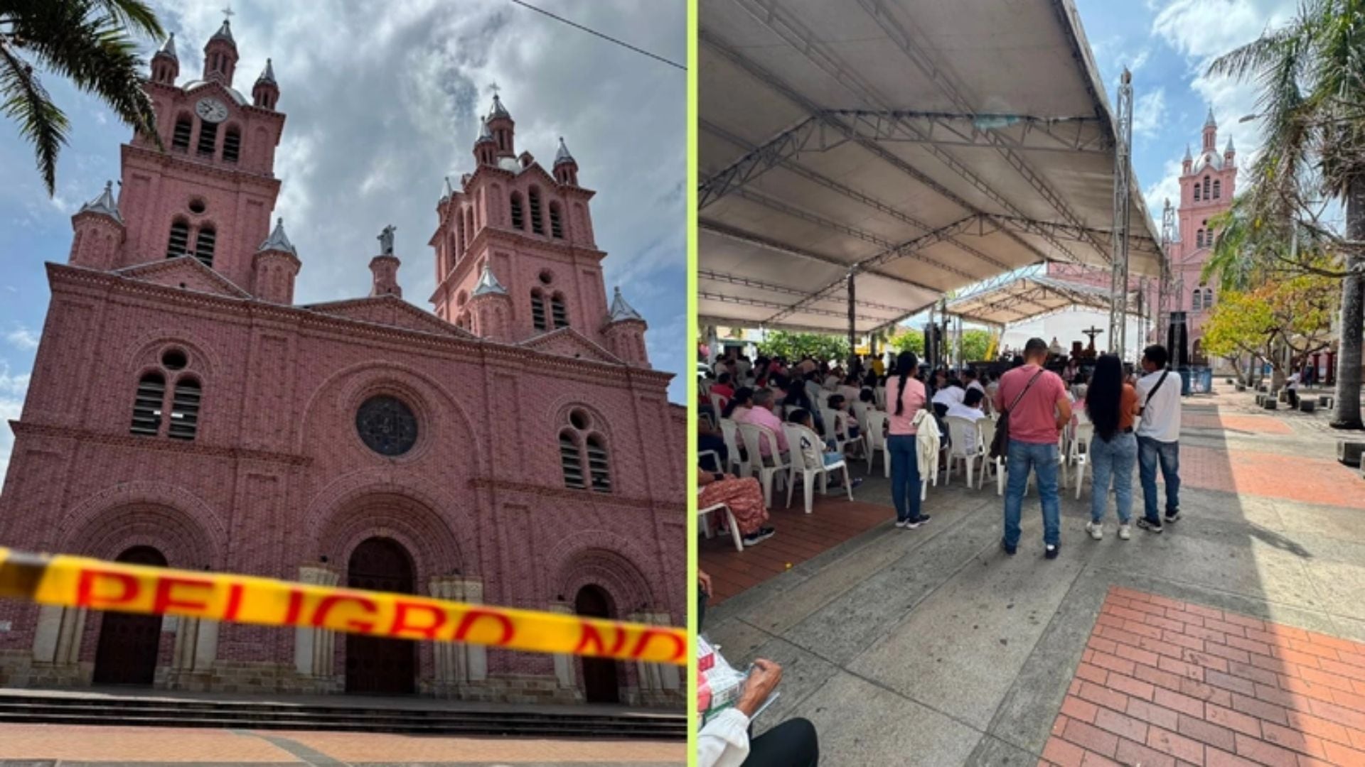 La Basílica del Señor de los Milagros de Buga presenta daños en su cúpula tras el terremoto del 10 de agosto y permanece cerrada mientras avanzan las evaluaciones de la estructura.