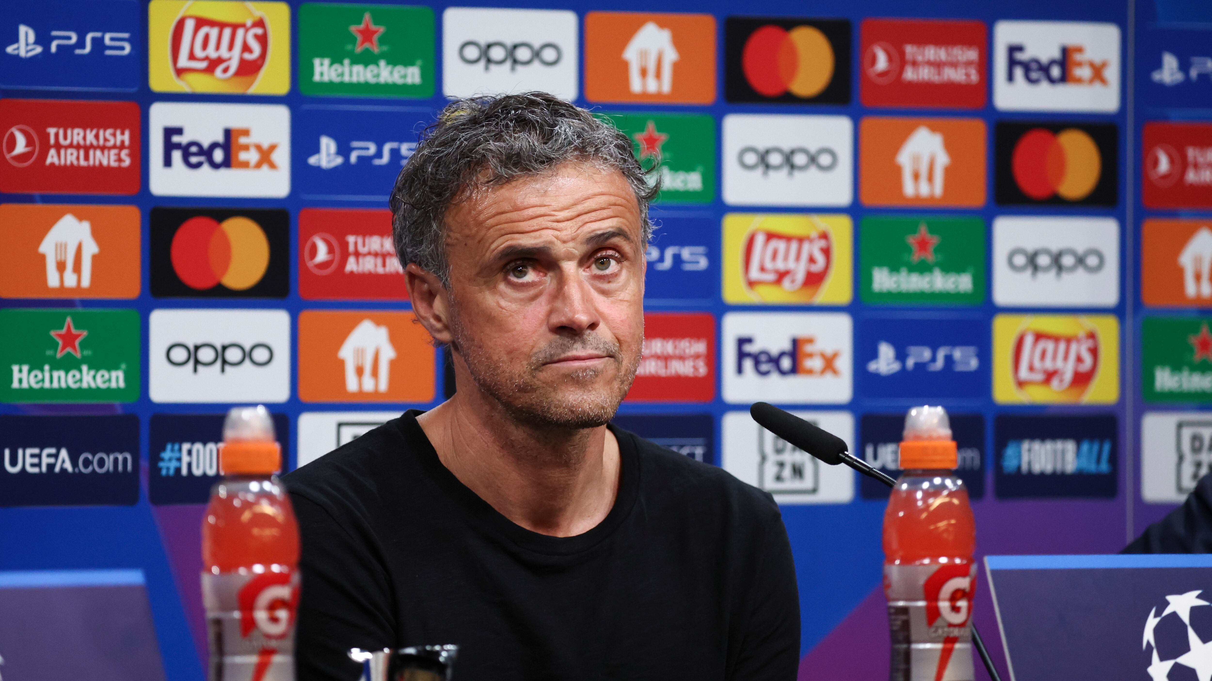 Luis Enrique en rueda de prensa.