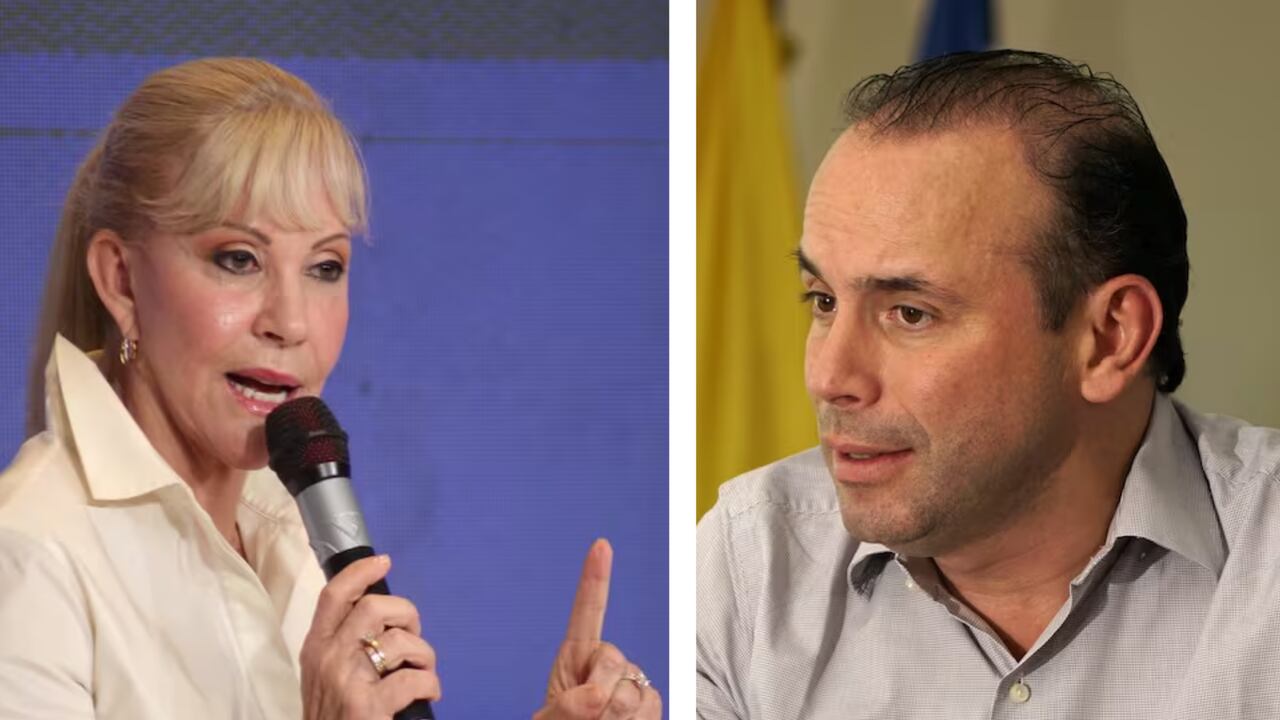 Dilian Francisca Toro, gobernadora del Valle del Cauca, y Alejandro Eder, alcalde de Cali.