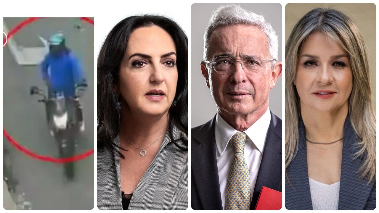 María Fernanda Cabal, Álvaro Uribe y Vicky Dávila.