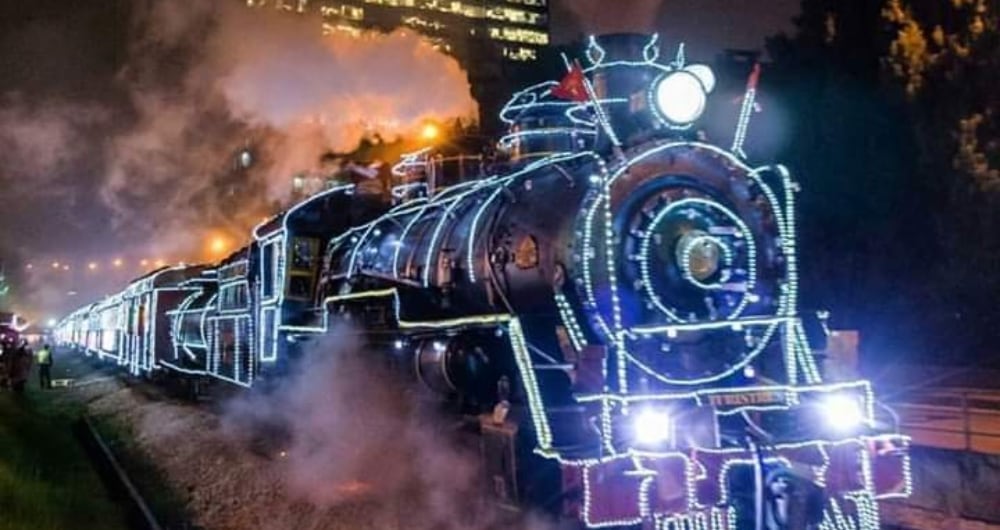 Todo listo para que los bogotanos disfruten del tren navideño de la sabana. La ruta inicia en el Centro Comercial Gran Estación a las 6:30 de la noche, con destino a la estación Usaquén.