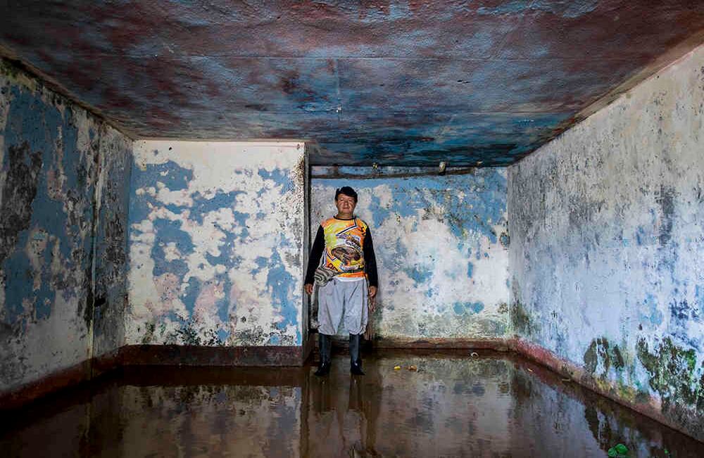 José Efreth Romero Cortéz tiene 45 años. En su casa tenía un negocio de venta de insumos, ropa y cacharro. Salió hace 13 años desplazado por la violencia. Hoy vive en una finca cerca a Peñas Coloradas y trabaja en oficios varios.