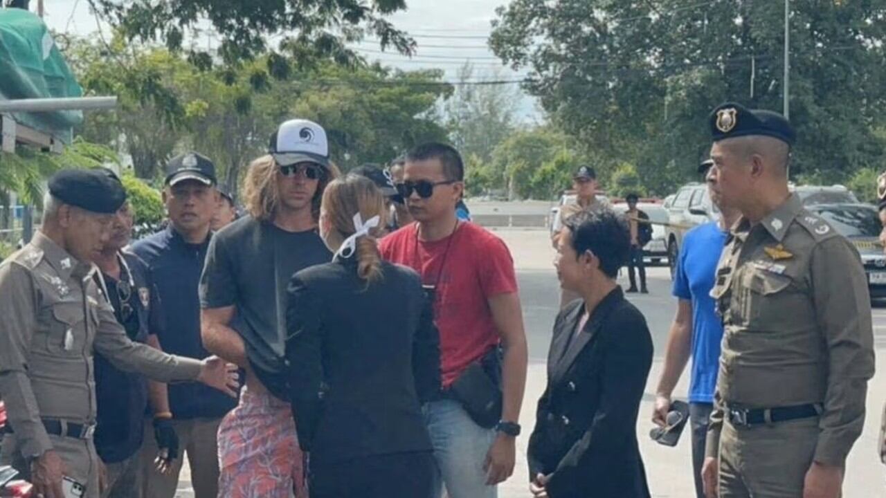 Daniel Sancho es arrestado por las autoridades de Tailandia.