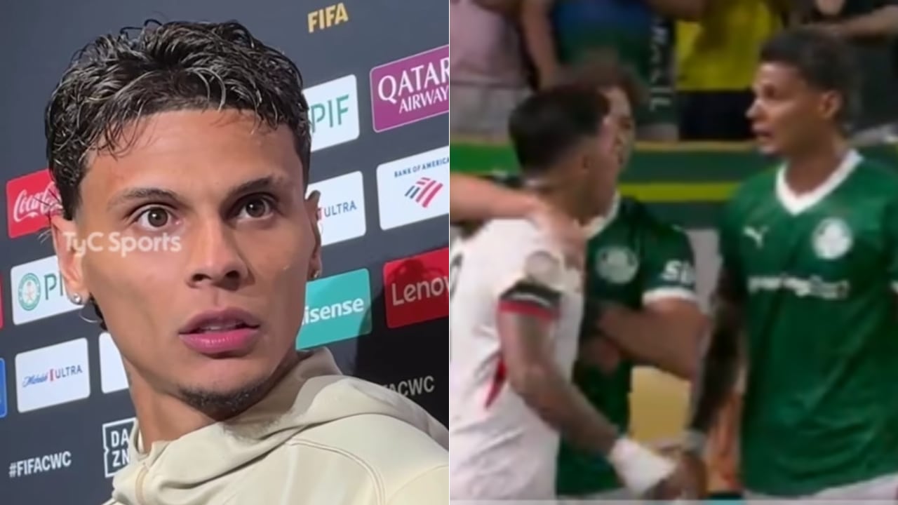 Richard Ríos tuvo discusión con un rival y la prensa de Argentina