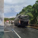 Incendio de bus en carreteras de Risaralda.