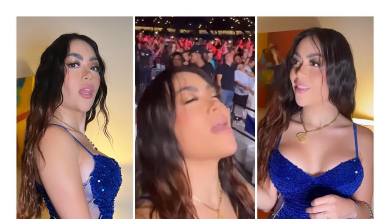 La influenciadora asistió al concierto de Ana Gabriel en Cali el sábado 08 de octubre.