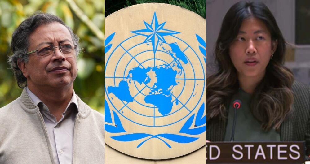 Gustavo Petro y la representante de EE.UU. Ting Wu