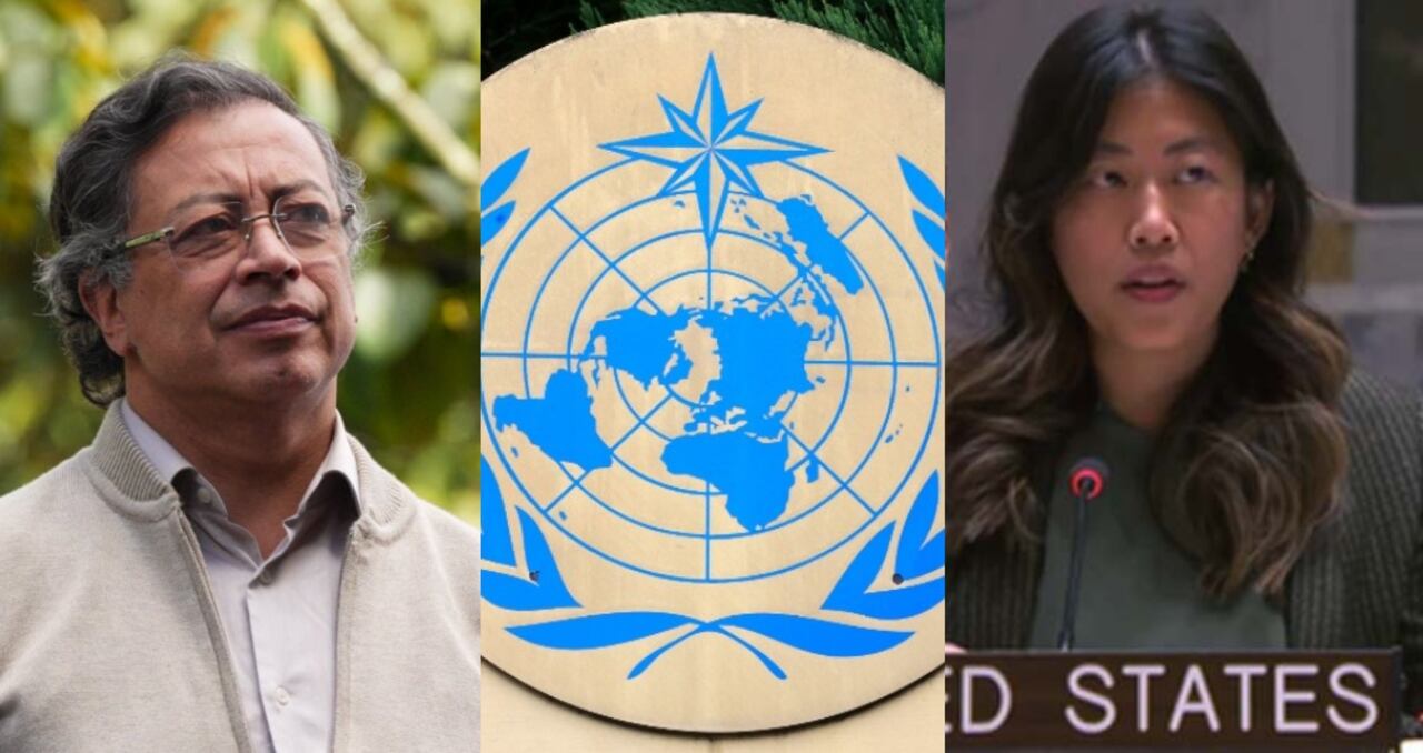 Gustavo Petro y la representante de EE.UU. Ting Wu