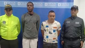 Cristian Narváez Pineda, alias 'Taxista' o Cristian; y Duván Felipe Riascos Tello, alias 'Venté', fueron capturados el pasado 12 de julio, por servidores del Cuerpo Técnico de Investigación (CTI).