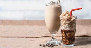 Malteada y frappé de café