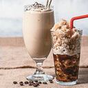 Malteada y frappé de café