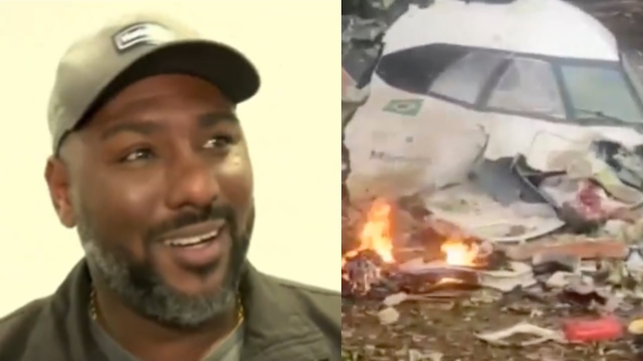 Adriano Assisy y el avión accidentado en Brasil