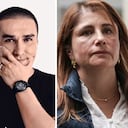 De izquierda a derecha: 'Matador', caricaturista colombiano; actual Defensora del Pueblo de Colombia, Iris Marín Ortiz, y primera dama de Colombia, Ana Lucía Pineda.