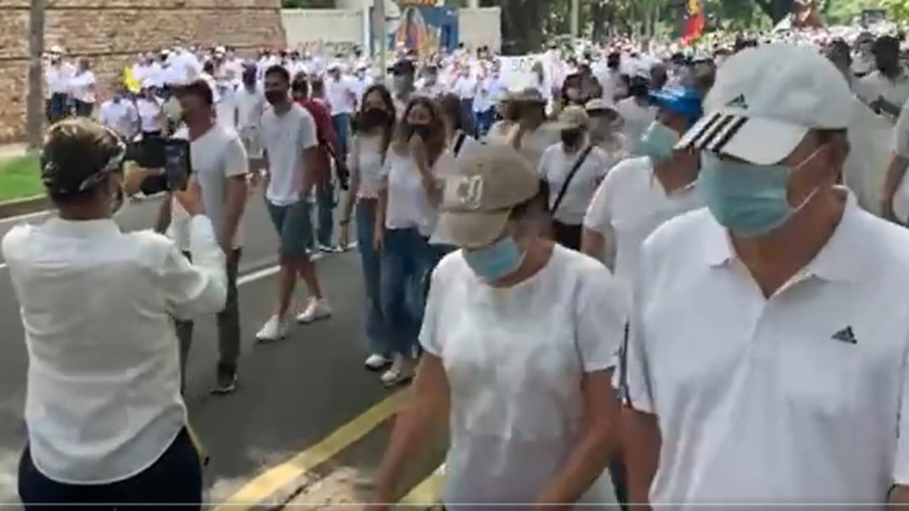 Marcha en el oeste de Cali.